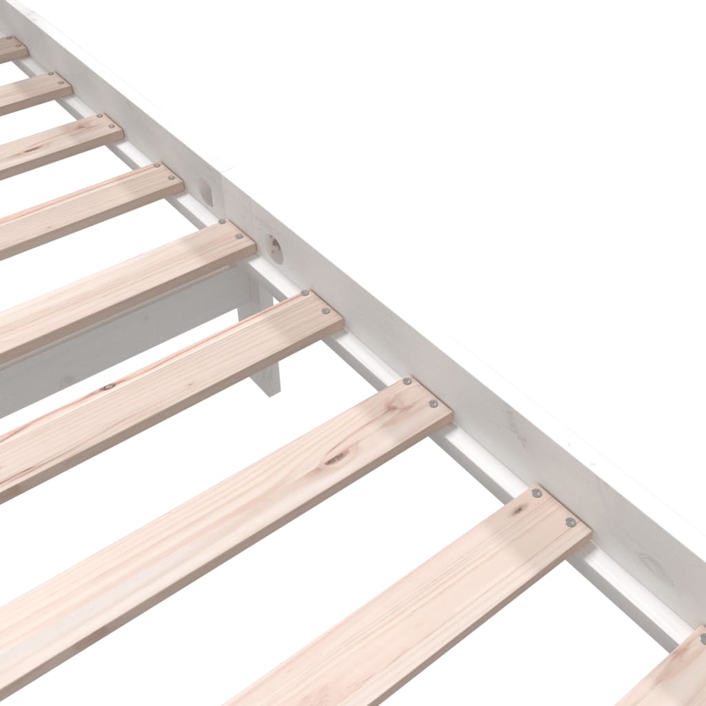 Massivholzbett Weiß Kiefer 140x200 cm