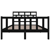 Thumbnail for Massivholzbett Schwarz Kiefer 140x200 cm