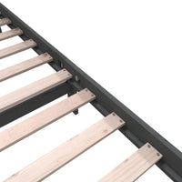 Thumbnail for Massivholzbett Grau Kiefer 200x200 cm