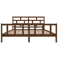 Thumbnail for Massivholzbett Honigbraun Kiefer 200x200 cm