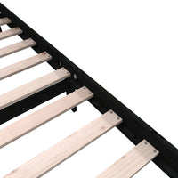Thumbnail for Massivholzbett Schwarz Kiefer 200x200 cm