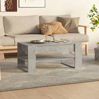 Thumbnail for Couchtisch Betongrau 102x55x45 cm Holzwerkstoff