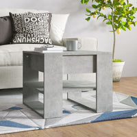Thumbnail for Couchtisch Betongrau 55,5x55x45 cm Holzwerkstoff