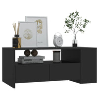 Thumbnail for Couchtisch Schwarz 102x55x42 cm Holzwerkstoff