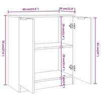 Thumbnail for Sideboard Sonoma-Eiche 60x30x70 cm Holzwerkstoff