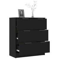 Thumbnail for Sideboard Schwarz 60x30x70 cm Holzwerkstoff