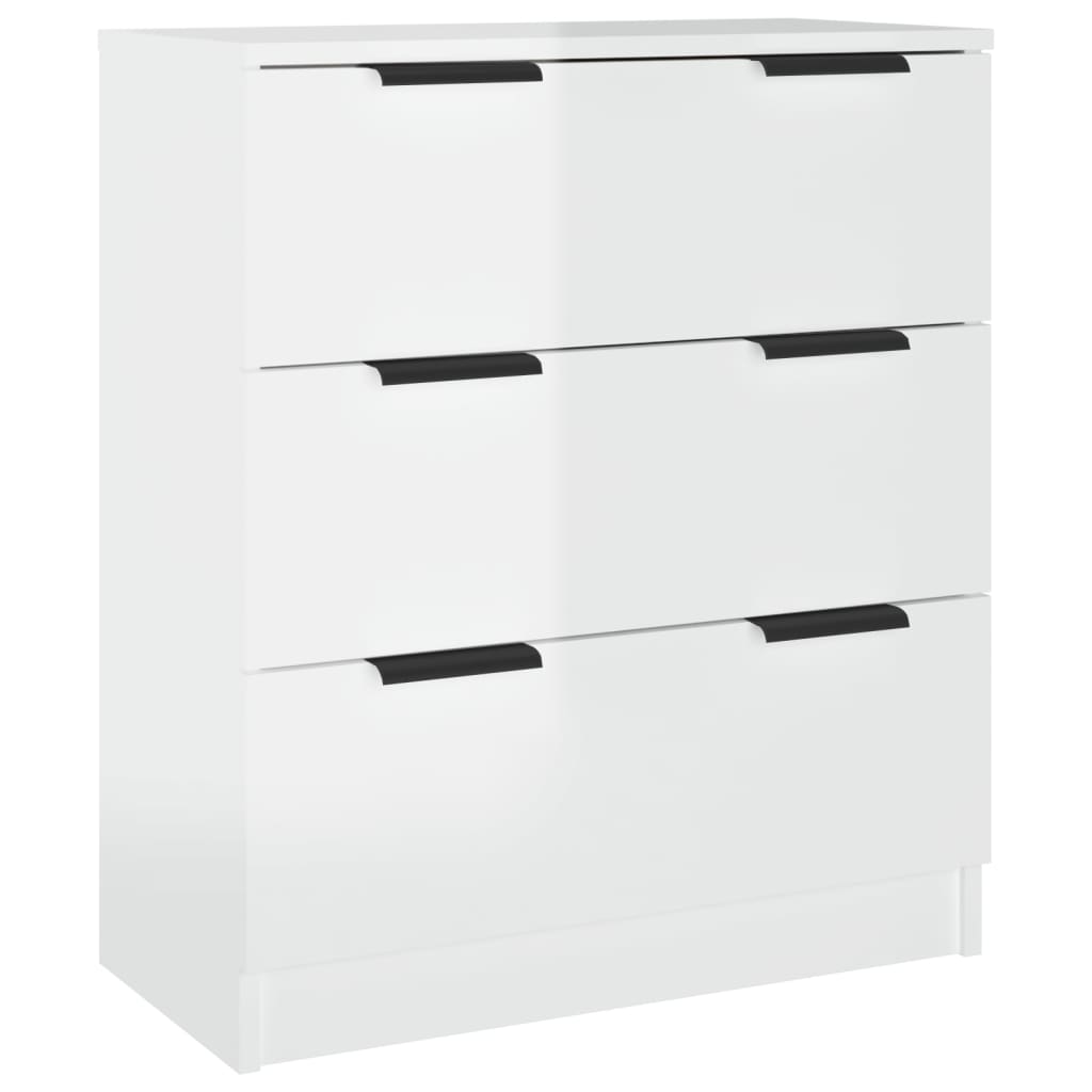 Sideboard Hochglanz-Weiß 60x30x70 cm Holzwerkstoff