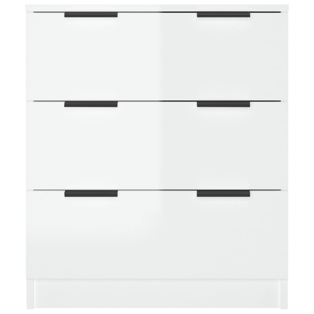 Sideboard Hochglanz-Weiß 60x30x70 cm Holzwerkstoff