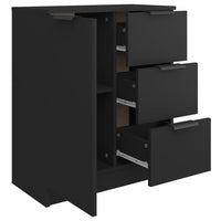 Thumbnail for Sideboard Schwarz 60x30x70 cm Holzwerkstoff