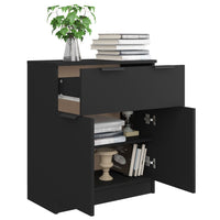 Thumbnail for Sideboard Schwarz 60x30x70 cm Holzwerkstoff