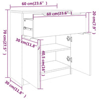 Thumbnail for Sideboard Sonoma-Eiche 60x30x70 cm Holzwerkstoff