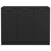 Thumbnail for Sideboard Schwarz 90,5x30x70 cm Holzwerkstoff