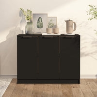 Thumbnail for Sideboard Schwarz 90,5x30x70 cm Holzwerkstoff