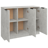 Thumbnail for Sideboard Betongrau 90,5x30x70 cm Holzwerkstoff