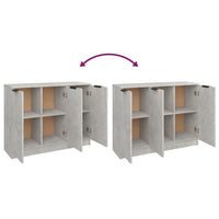 Thumbnail for Sideboard Betongrau 90,5x30x70 cm Holzwerkstoff
