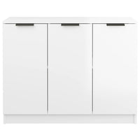 Thumbnail for Sideboard Hochglanz-Weiß 90,5x30x70 cm Holzwerkstoff