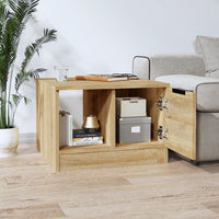Thumbnail for Couchtisch Sonoma-Eiche 50x50x36 cm Holzwerkstoff