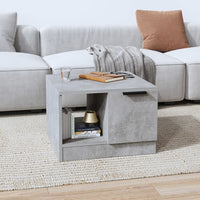 Thumbnail for Couchtisch Betongrau 50x50x36 cm Holzwerkstoff
