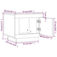 Thumbnail for Couchtisch Betongrau 51x50x45 cm Holzwerkstoff