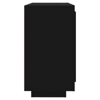 Thumbnail for Sideboard Schwarz 80x40x75 cm Holzwerkstoff