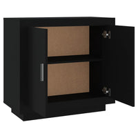 Thumbnail for Sideboard Schwarz 80x40x75 cm Holzwerkstoff