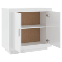 Thumbnail for Sideboard Hochglanz-Weiß 80x40x75 cm Holzwerkstoff