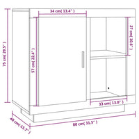 Thumbnail for Sideboard Weiß 80x40x75 cm