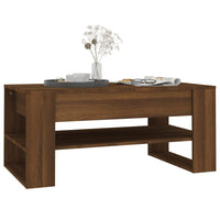 Thumbnail for Couchtisch Braun Eichen-Optik 102x55x45 cm Holzwerkstoff