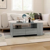 Thumbnail for Couchtisch Grau Sonoma 102x55x42 cm Holzwerkstoff