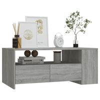 Thumbnail for Couchtisch Grau Sonoma 102x55x42 cm Holzwerkstoff