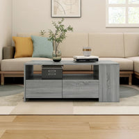 Thumbnail for Couchtisch Grau Sonoma 102x55x42 cm Holzwerkstoff