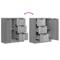 Thumbnail for Sideboard Grau Sonoma 60x30x70 cm Holzwerkstoff
