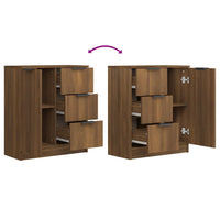 Thumbnail for Sideboard Braun Eichen-Optik 60x30x70 cm Holzwerkstoff