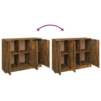 Thumbnail for Sideboard Räuchereiche 90,5x30x70 cm Holzwerkstoff
