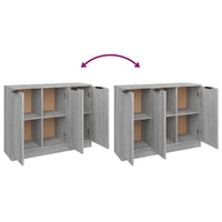 Thumbnail for Sideboard Grau Sonoma 90,5x30x70 cm Holzwerkstoff