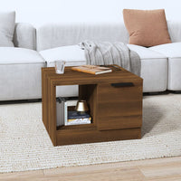 Thumbnail for Couchtisch Braun Eichen-Optik 50x50x36 cm Holzwerkstoff