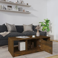 Thumbnail for Couchtisch Räuchereiche 102x50x36 cm Holzwerkstoff
