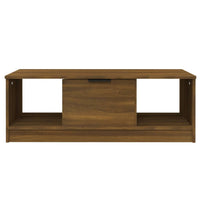 Thumbnail for Couchtisch Braun Eichen-Optik 102x50x36 cm Holzwerkstoff