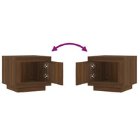 Thumbnail for Couchtisch Braun Eichen-Optik 51x50x45 cm Holzwerkstoff