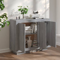 Thumbnail for Sideboard Grau Sonoma 92x35x75 cm Holzwerkstoff