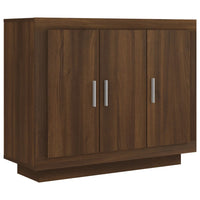 Thumbnail for Sideboard Braun Eichen-Optik 92x35x75 cm Holzwerkstoff