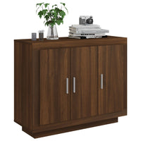 Thumbnail for Sideboard Braun Eichen-Optik 92x35x75 cm Holzwerkstoff