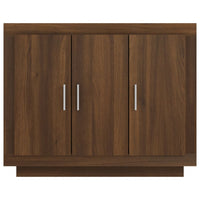 Thumbnail for Sideboard Braun Eichen-Optik 92x35x75 cm Holzwerkstoff