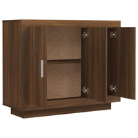 Thumbnail for Sideboard Braun Eichen-Optik 92x35x75 cm Holzwerkstoff