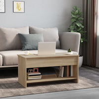 Thumbnail for Couchtisch Sonoma-Eiche 102x50x52,5 cm Holzwerkstoff