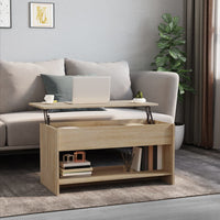 Thumbnail for Couchtisch Sonoma-Eiche 102x50x52,5 cm Holzwerkstoff