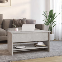 Thumbnail for Couchtisch Betongrau 80x50x40 cm Holzwerkstoff