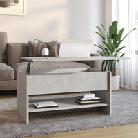 Thumbnail for Couchtisch Betongrau 80x50x40 cm Holzwerkstoff