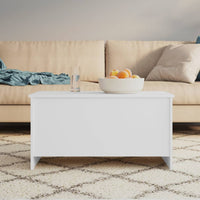 Thumbnail for Couchtisch Weiß 102x55,5x52,5 cm Holzwerkstoff