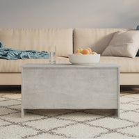Thumbnail for Couchtisch Betongrau 102x55,5x52,5 cm Holzwerkstoff